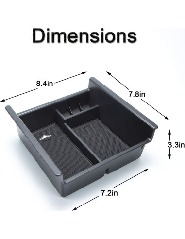 Bandeja Organizadora JKCOVER para Consola Toyota 4Runner y Kia Telluride