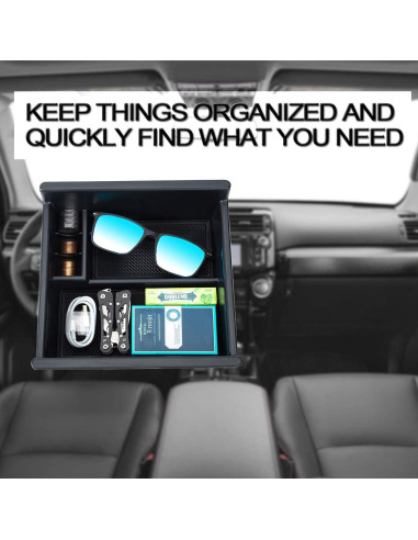 Bandeja Organizadora JKCOVER para Consola Toyota 4Runner y Kia Telluride