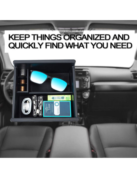 Bandeja Organizadora JKCOVER para Consola Toyota 4Runner y Kia Telluride