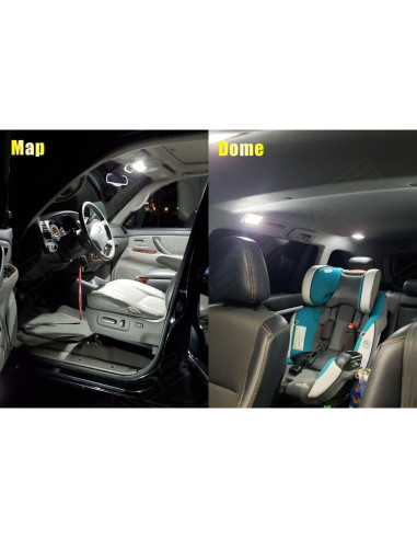 Kit de Luz Interior LED 14 Piezas Toyota Highlander 2008-2013