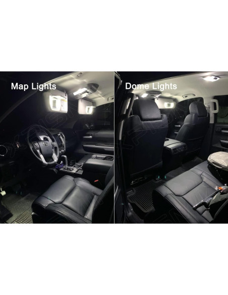 Kit de luces interiores LED Xpismii 6000K para Toyota Tundra 2000-2006