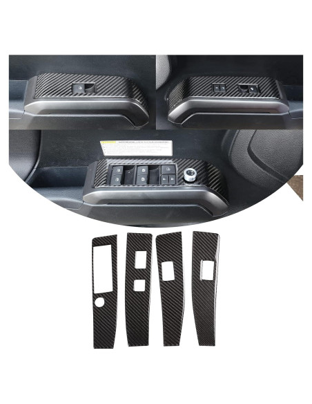 Panel Cubierta Interruptor Ventana Toyota Tacoma 2016-2023 4pcs
