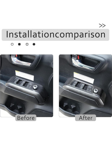 Panel Cubierta Interruptor Ventana Toyota Tacoma 2016-2023 4pcs