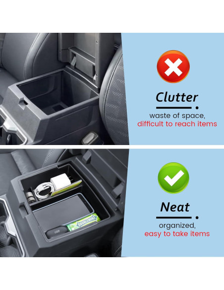 Organizador de Consola Central Neepiar para Toyota Tacoma 2024-2025