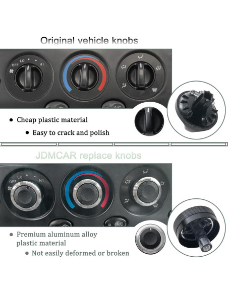 Perilla de Control de Clima JDMCAR para Toyota Tundra 2000-2006