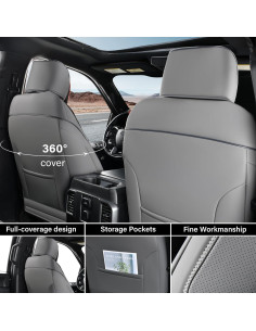 Cubiertas de Asiento Delantero Coverado Toyota Tundra 2007-2023 Gris 2