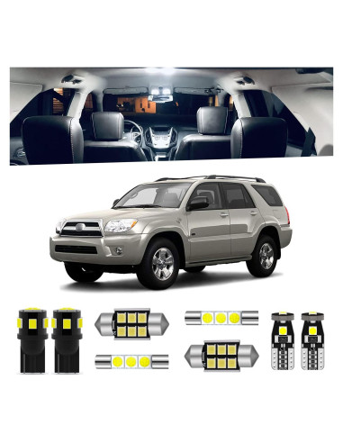 Kit de Luz Interior LED 18 Piezas Toyota 4Runner 2003-2009