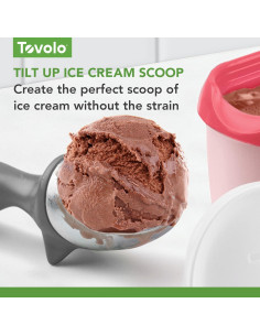 Cucharón de Helado Tovolo Tilt-Up Blanco - Antideslizante y Apto Lavavajillas 2
