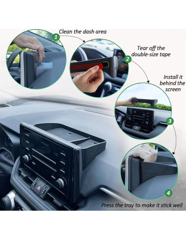 Bandeja de Consola Central TOPINSTALL para Toyota Rav4 2019-2025