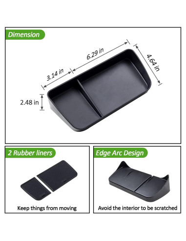 Bandeja de Consola Central TOPINSTALL para Toyota Rav4 2019-2025