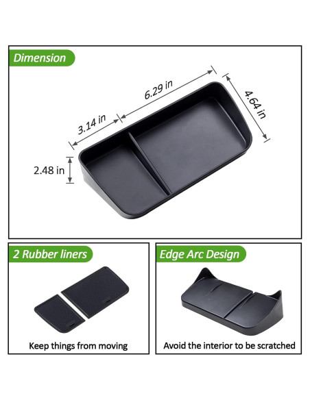 Bandeja de Consola Central TOPINSTALL para Toyota Rav4 2019-2025