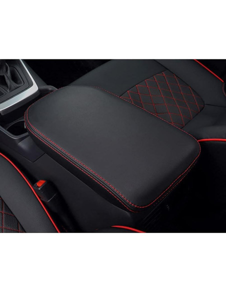 Cubierta de Consola Central INTGET para Toyota RAV4 2019-2025 Rojo