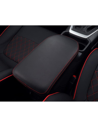 Cubierta de Consola Central INTGET para Toyota RAV4 2019-2025 Rojo