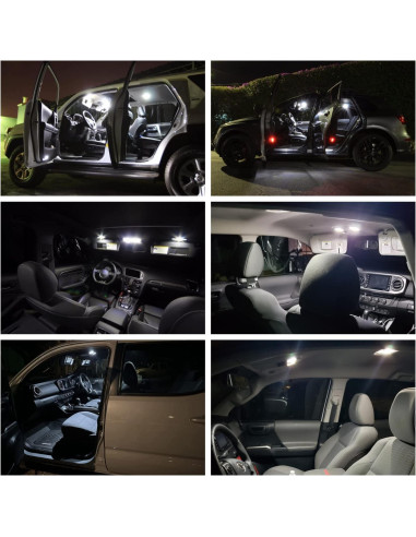 Kit 9 Bombillas LED Interior nsautolighting Toyota Highlander 2001-2007