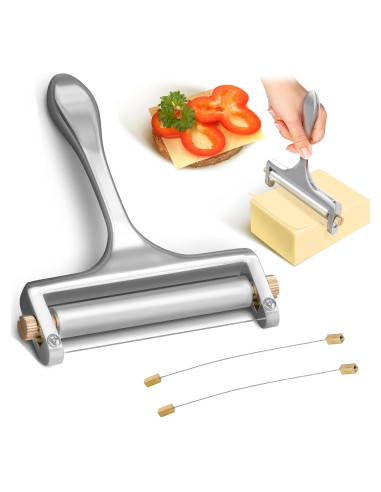 Cortador de Queso V TOWER de Acero Inoxidable con Alambre