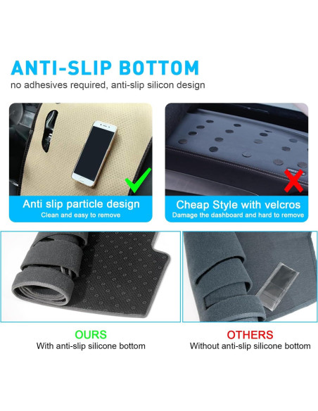 Cubierta de tablero REMOCH para Toyota Camry 2007-2011 Gris