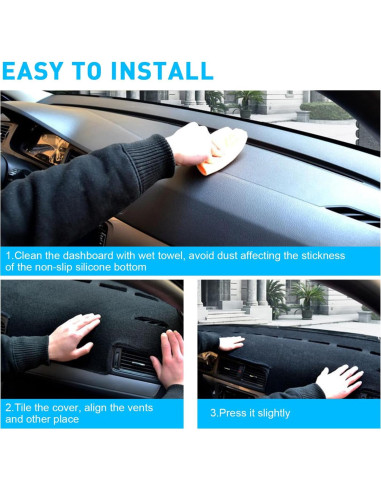 Cubierta de tablero REMOCH para Toyota Camry 2007-2011 Gris