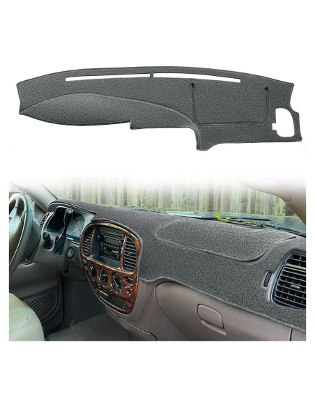 Funda de Tablero Fcovergurus para Toyota Tundra/Sequoia 2000-2007 Gris Carbón
