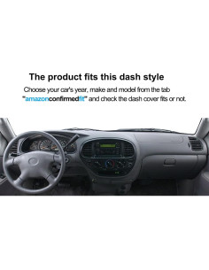 Funda de Tablero Fcovergurus para Toyota Tundra/Sequoia 2000-2007 Gris Carbón 2