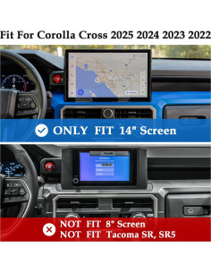 Cubiertas de Perilla de AC MOCHENT para Toyota Tacoma 2024-2025 2