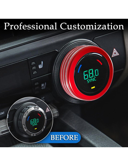 Cubiertas de Perilla de AC MOCHENT para Toyota Tacoma 2024-2025