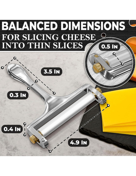 Cortador de Queso V TOWER de Acero Inoxidable con Alambre