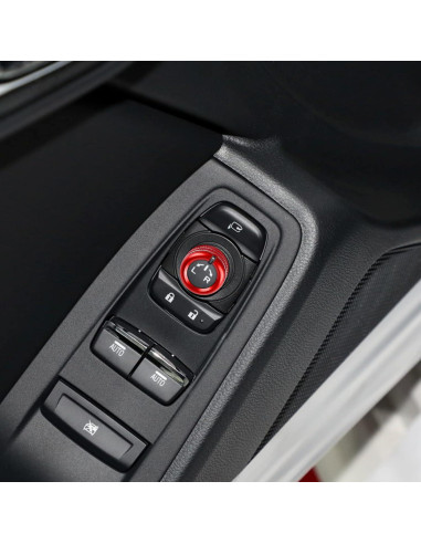 Cubierta Interruptor Espejos Subaru BRZ Toyota GR86 KUNGKIC Rojo