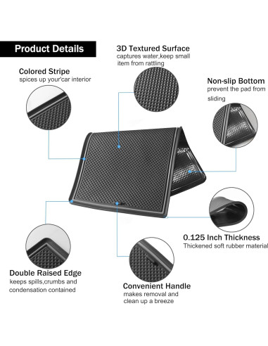 Inserto para Portavasos SENSHINE Toyota Sienna 2021-2025 Set 25 Piezas