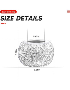 Collares para Reposacabezas de Coche BELOMI - Pack de 4 Brillantes 2