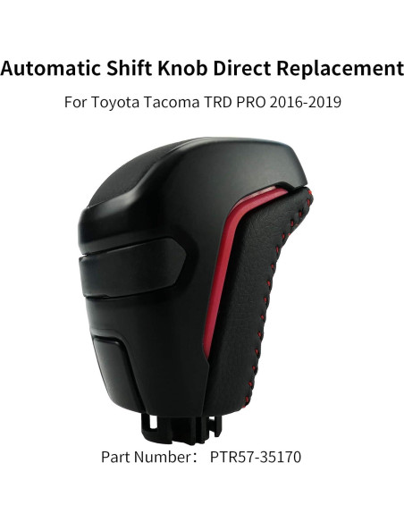 Perilla de Cambio Automático Qnbes PTR57-35170 para Toyota Tacoma 2016-2021 - Negro