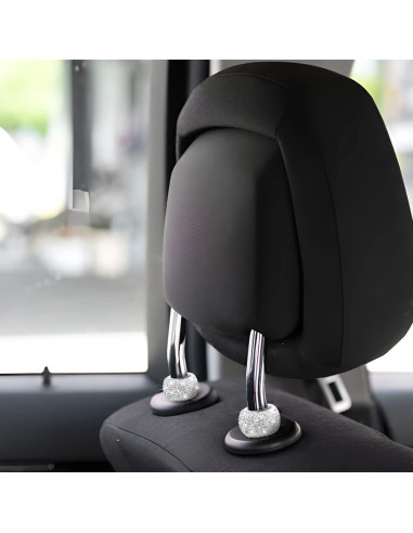 Collares para Reposacabezas de Coche BELOMI - Pack de 4 Brillantes