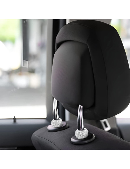 Collares para Reposacabezas de Coche BELOMI - Pack de 4 Brillantes