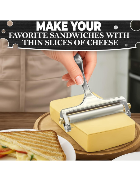 Cortador de Queso V TOWER de Acero Inoxidable con Alambre