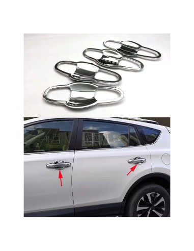 Cubierta de manija de puerta Toyota RAV4 2013-2018 8PCS