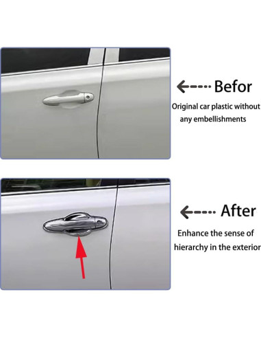 Cubierta de manija de puerta Toyota RAV4 2013-2018 8PCS