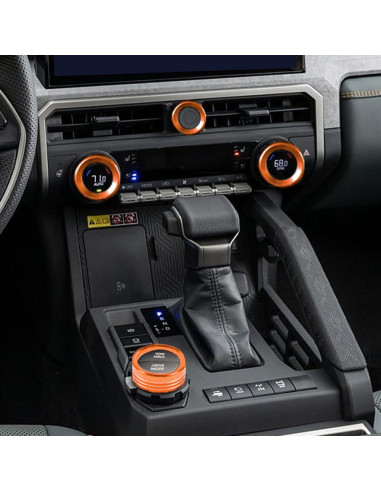 Cubierta de Control de Audio Toyota Tacoma 2024-2025 Naranja