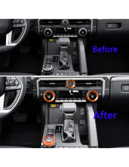 Cubierta de Control de Audio Toyota Tacoma 2024-2025 Naranja