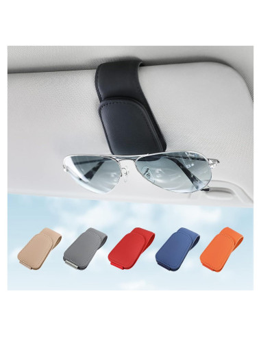 Soporte de Gafas KanSmart para Visera de Coche Negro