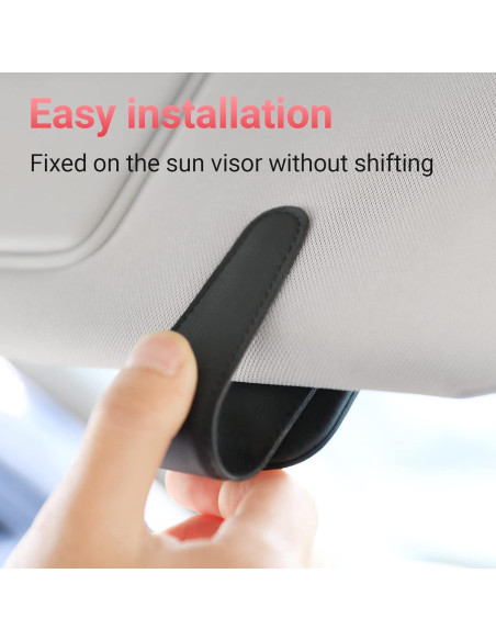 Soporte de Gafas KanSmart para Visera de Coche Negro