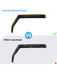 Protectores de Lluvia Nilight para Toyota 4Runner 2010-2024 2