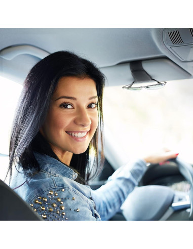 Soporte de Gafas KanSmart para Visera de Coche Negro