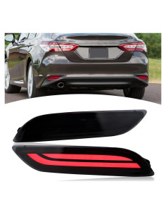 Luces Traseras LED Ahumadas BINQIGOO para Toyota Camry 2018-2023