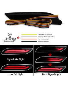 Luces Traseras LED Ahumadas BINQIGOO para Toyota Camry 2018-2023 2