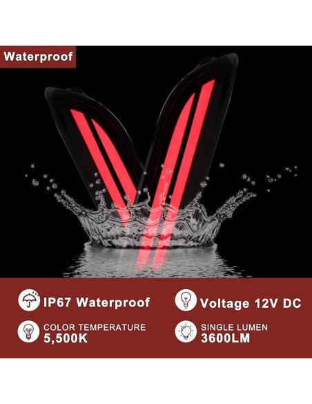 Luces Traseras LED Ahumadas BINQIGOO para Toyota Camry 2018-2023