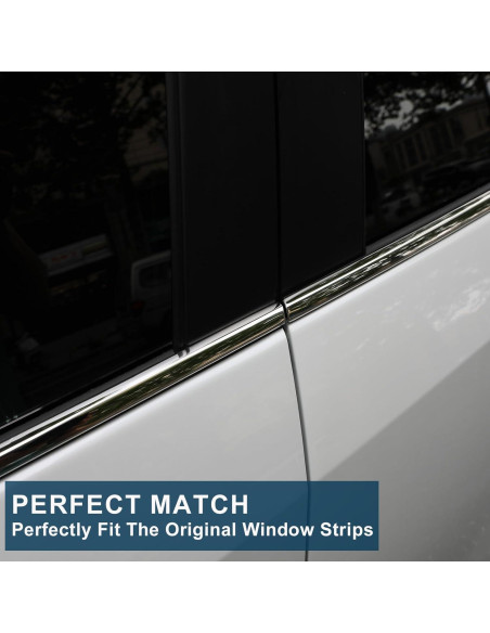Cubiertas de Moldura de Ventana Toyota RAV4 2019-2025 Acero Inox