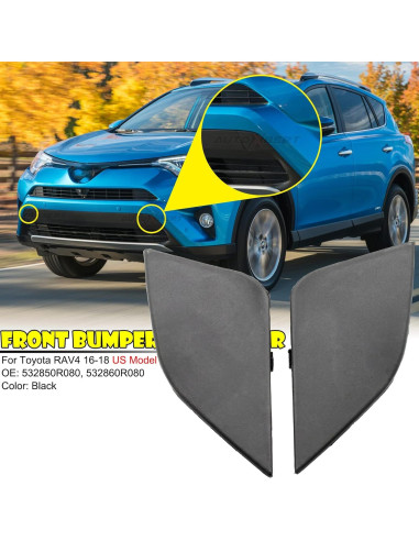 Cubierta Ojo Gancho Remolque Toyota RAV4 2016-2018 2PCS