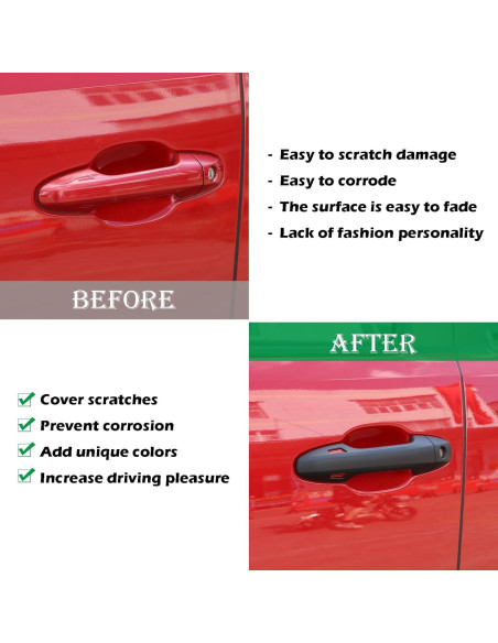 Cubierta de Mango de Puerta Toyota Tacoma 2015-2022 LLKUANG