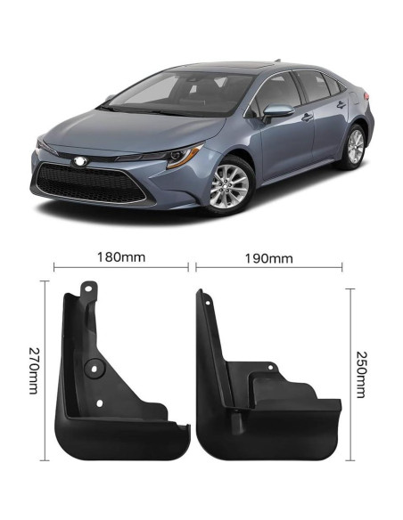 Kit de Guardabarros QKUDNGHY para Toyota Corolla Sedan 2020-2025