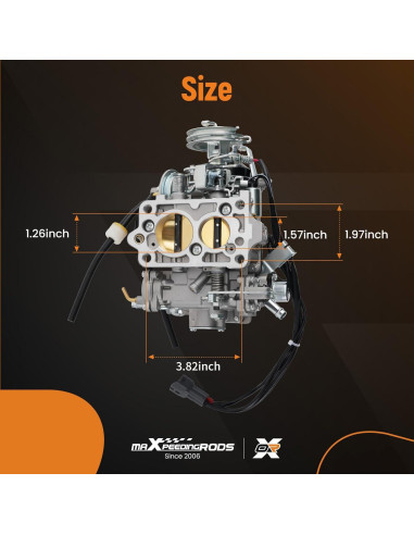 Carburador 2 Barriles maXpeedingrods para Toyota 22R 21100-35520