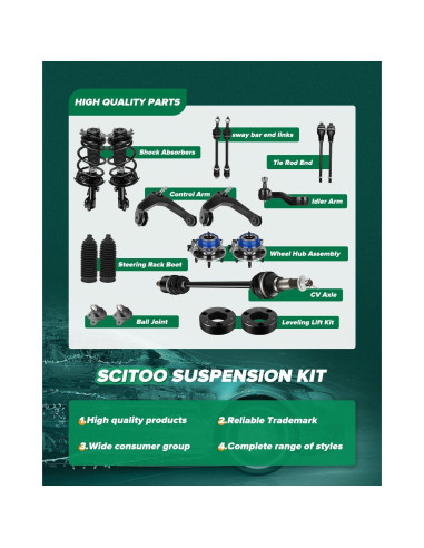 Kit de Articulación de Suspensión Delantera SCITOO K9343